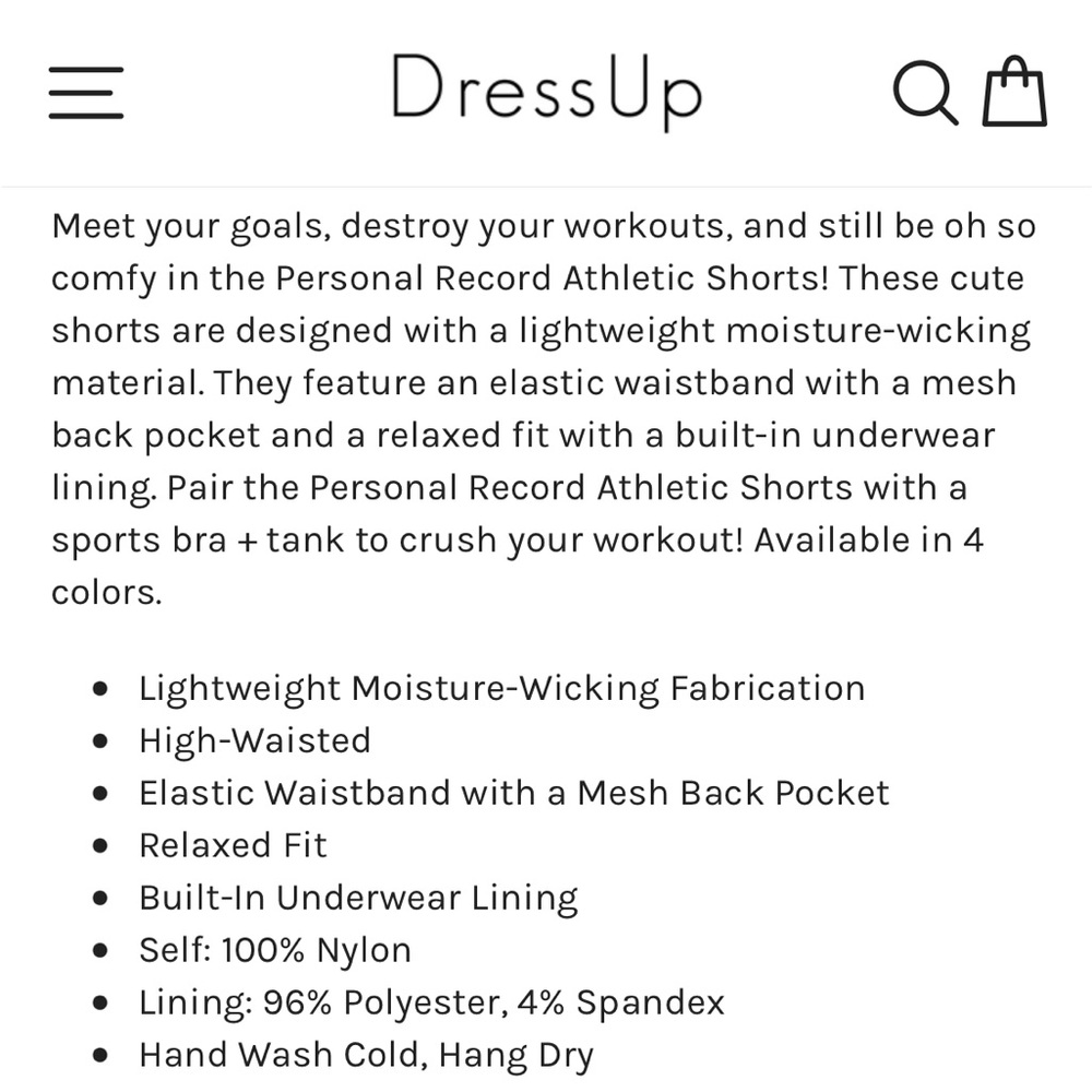 DressUp Personal Record Athletic Shorts 🖤 - Picture 6 of 12
